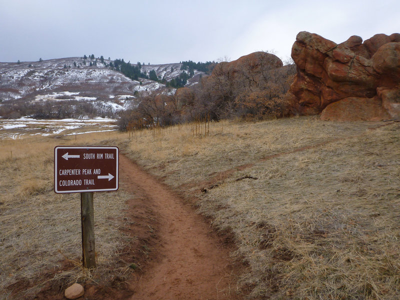 The start of the Carpenter Peak Trail.