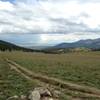 Looking down into the valley.