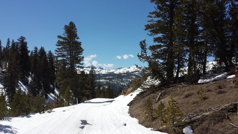 Such a beauty to behold in the winter! Postpile Road closed to vehicles (but not foot traffic) in the winter.