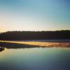 Morning light at Lake Johnson.