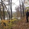 Overlooking the Ohio River during the first climb of the Scenic River Trail.