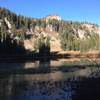 Steam Mill Lake in the early morning.