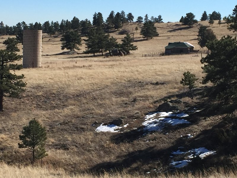 The upper summer ranch house from Hall Ranch.