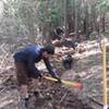 Scott Rulander building the Little John trail