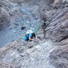 40 foot dry waterfall on the Hot Spring Canyon trail.