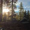 Sunrise at Elephant Rock Lake.