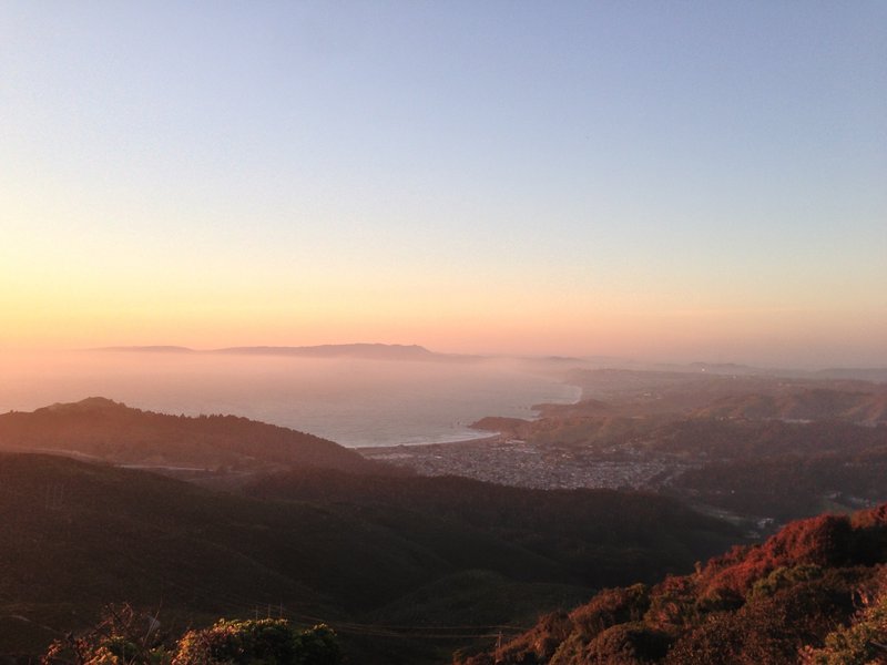 Near the top of Pt. Montara.