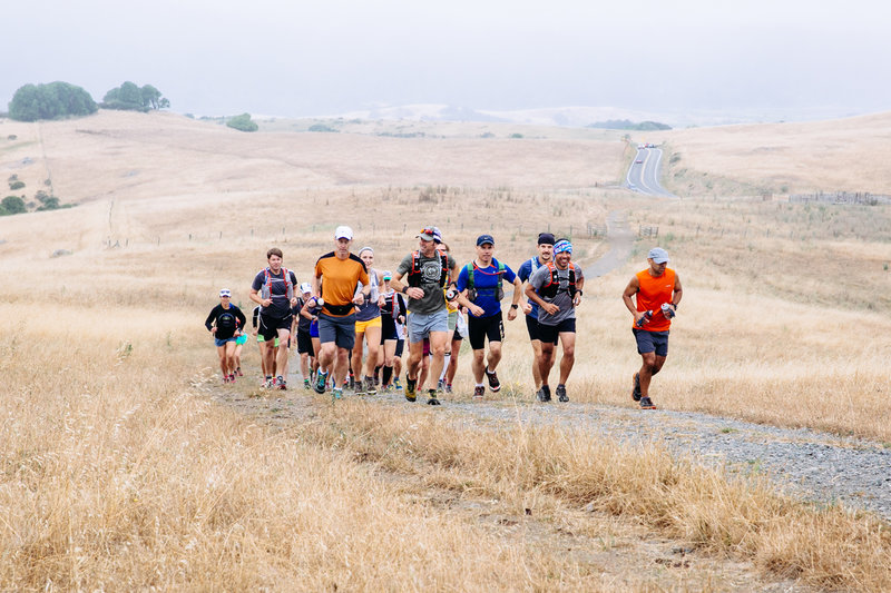 We're off at the start of the BayTrailrunners Coastal Marin 50K!