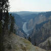 Lower Falls as seen from the North Rim Trail in Yellowstone.