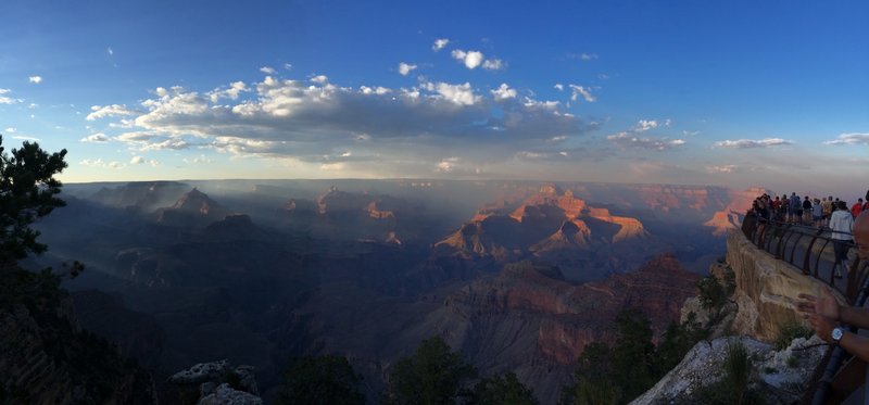 Panorama of Grand Canyon South Rim.