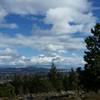 From Nimbus Knob, one can see Mt. Spokane, downtown, the Spokane Valley area and into the mountains of Idaho.