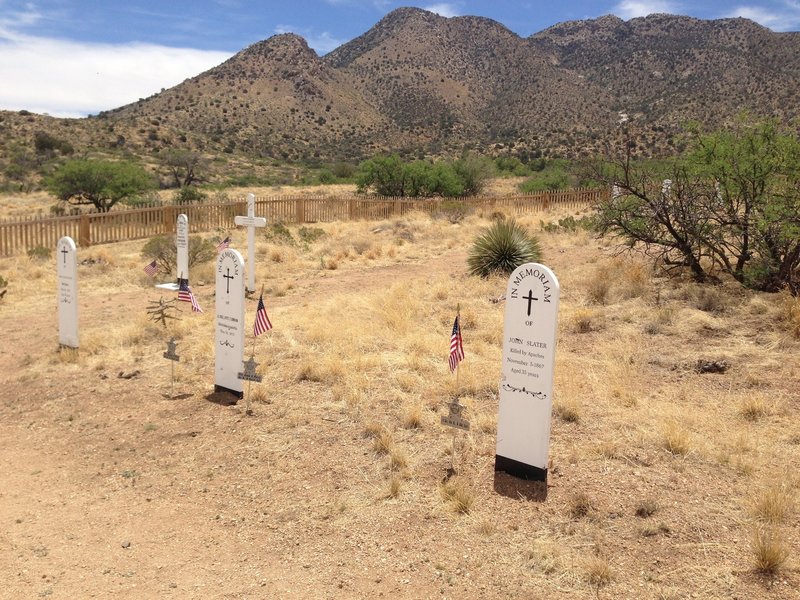 Cemetery along the trail into Fort Bowie.
