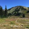 Looking towards Lost Peak from the top of Lost Pass.