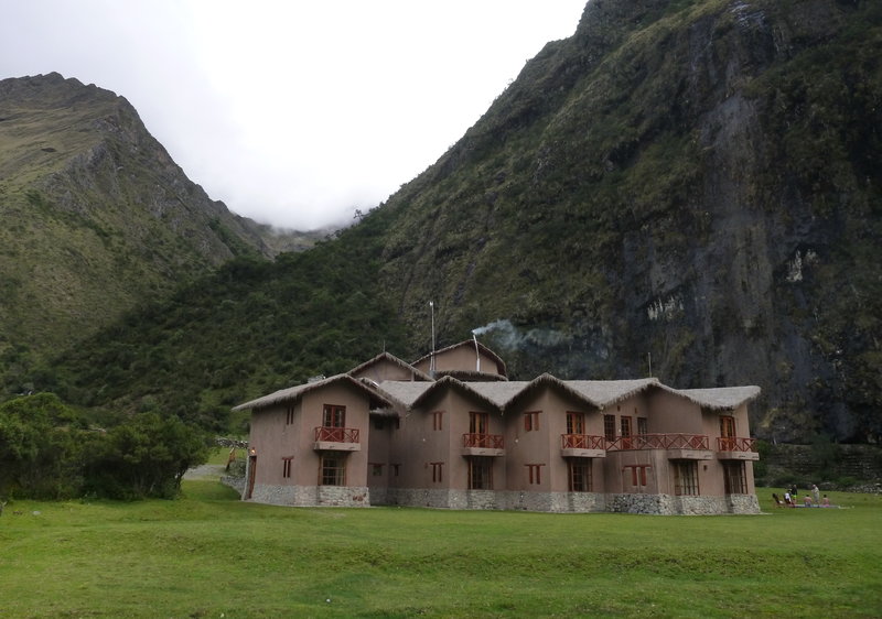 A view of the Salkantay Lodge.