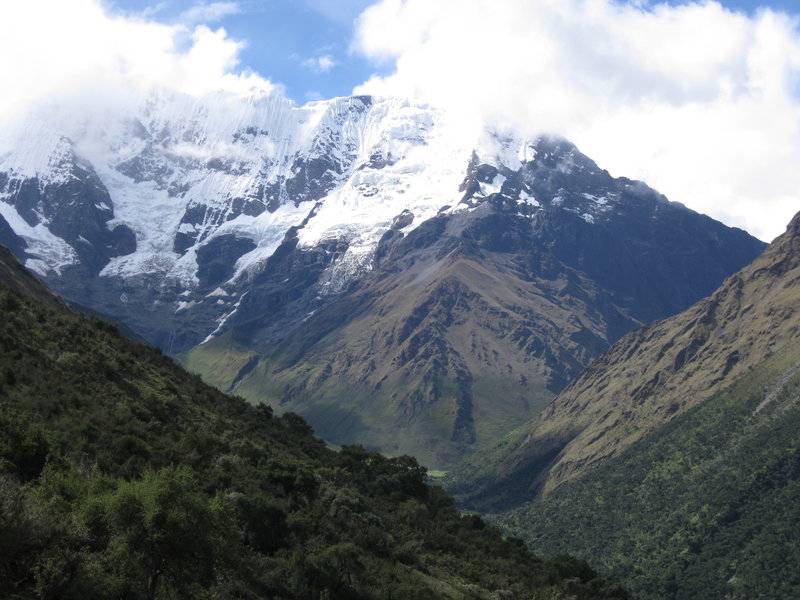 A view of the mountains from the trail.