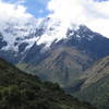 A view of the mountains from the trail.