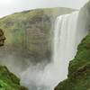 Skogafoss Waterfall from the Laugavegur Route.