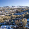 The winter view of Cowiche Mountain is impressive.