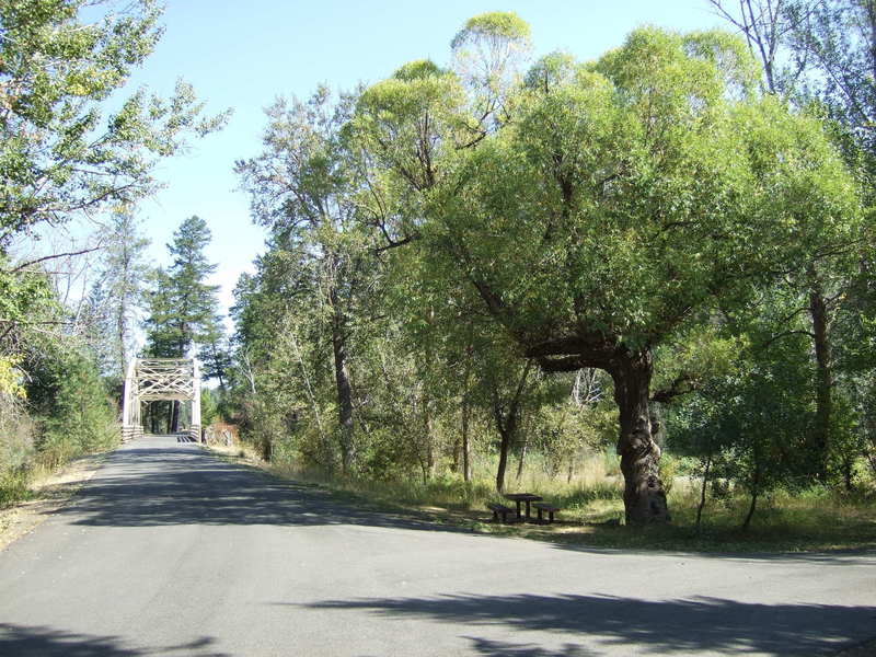 The Deep Creek Bridge and picnic area on the Centennial Trail.