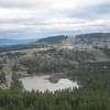 The view from the top of Pine Bluff toward the Spokane River.