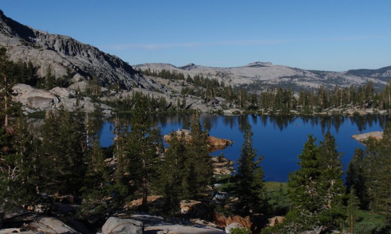 Lower Ottoway Lake from the Red Peak Pass trail.