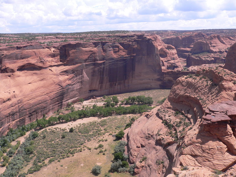 View of White House Ruin from the overlook.