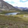 Looking down on Independence Lake.