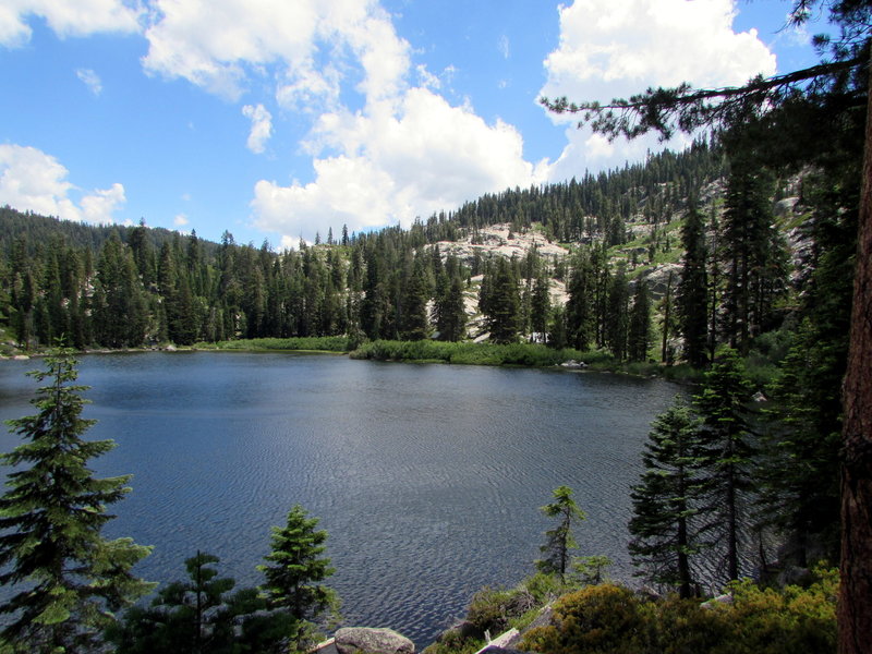 Looking south at Cody Lake from the Cody Meadows trail.
