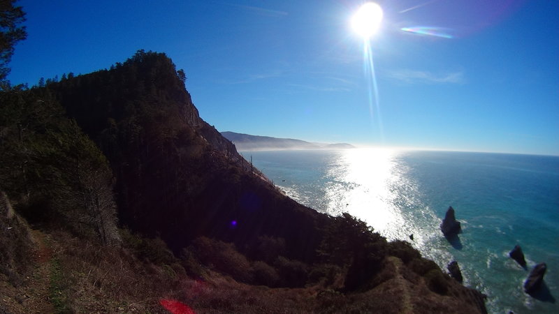 White Rock and Timber Point on the Lost Coast Trail.