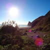 There are great camping spots at the end of the Lost Coast Trail!