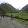 Leaving the lodge and heading toward the Salkantay pass.