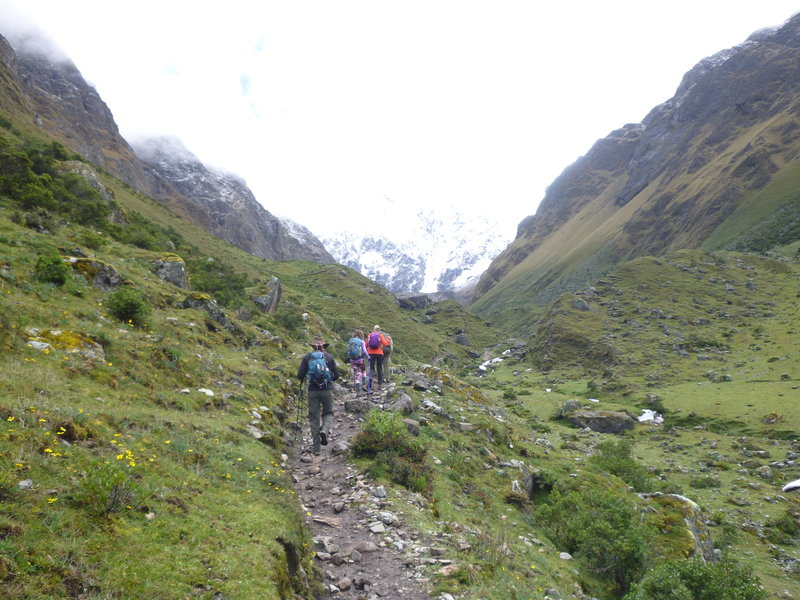 A  little narrower on this part of the trail - starting to climb a bit more.