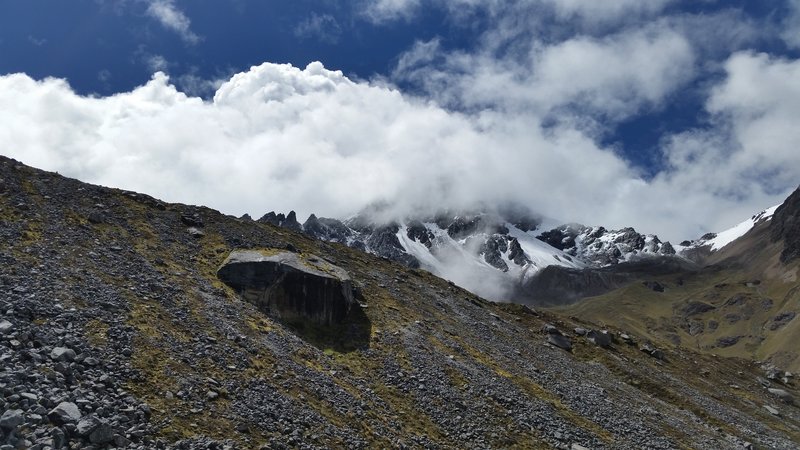 Don't forget to look up and around - the views from the Salkantay Trail are amazing in every direction.