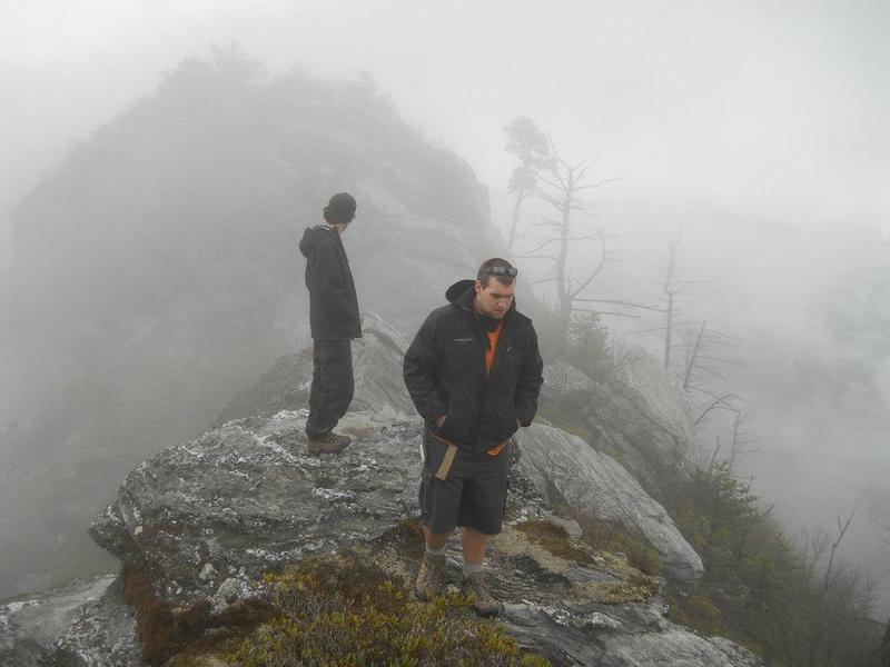 Atop the Big Flat Rock Overlook is a wonderful spot to watch the clouds roll into the gorge.