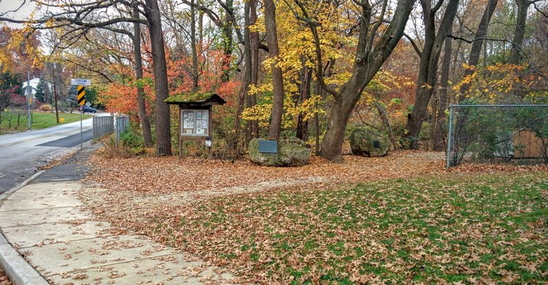 Cadet Trailhead by Roberts Elementary School.