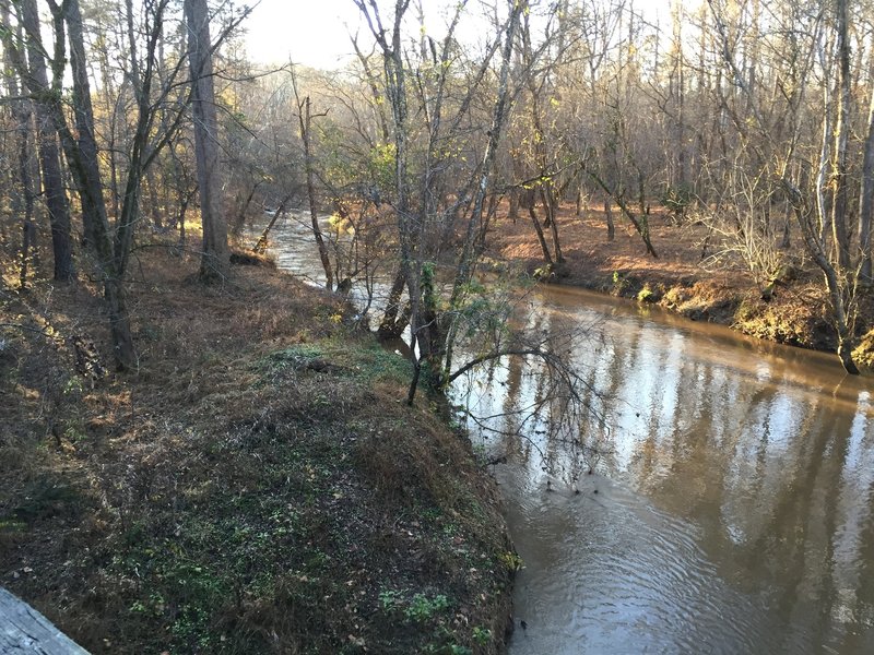 Crabtree Creek just below Reedy Creek Lake in Umstead State Park.