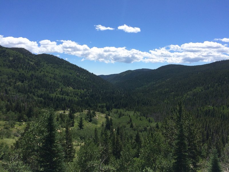 A nice view half way up to Lost Lake.