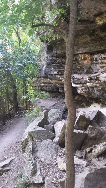 Some of the rock formations seen on the Violet Crown Trail.