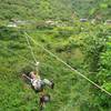 One of our guides taking the shortcut across the gorge.