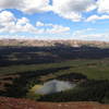 View of Dollar Lake and Henrys Fork Basin from the West Spur of Gilbert Peak.  (08/28/2015)