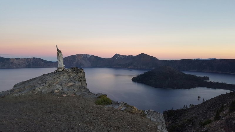 Sunset on Crater Lake.