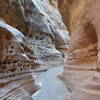 Interesting canyon walls eroded by water.
