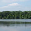 Looking out on Simpson Lake from the Blue Heron Trail.