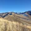 A view along the ridgeline that the Five Hills Trail follows and, up farther, the Mount Naomi ridgeline.