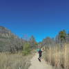 Headed out between North and South Talon during the NORAD Trail Race