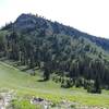 A view of the back side of Mount Elmer (the less flattering side) from the Naomi Peak NRT