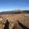 On top of Eisenhower, looking back towards the Presidential Traverse. Washington is in the background. Adams is in the far distance.