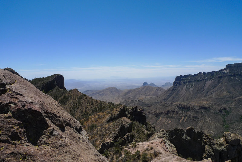 View from the top of the Lost Mine trail. Hey look, it's Mexico! No passport required!