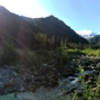 Crossing Ipsut Creek on the Wonderland Trail.