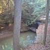 A view of the waterfall from the Boord State Nature Preserve Trail.